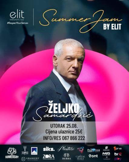Summer Jam Festival: Željko Samardžić August 25th LIVE at the restaurant "Elit" 🎤✨🎶"