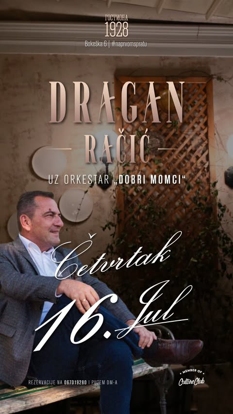 Dragan Račić at "Gostiona 1928":🎶🎤