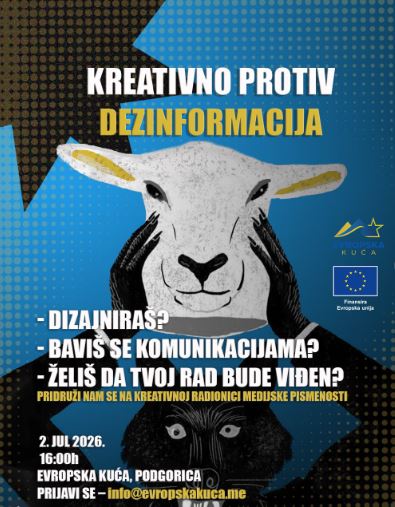 📢Kreativno protiv dezinformacija!ℹ️📰❌ 2.jul, Evropska kuća📍🇪🇺