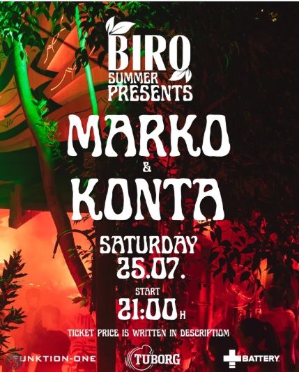 MARKO & KONTA 25.jula u ,,Biro"-u🎤🎶🎸