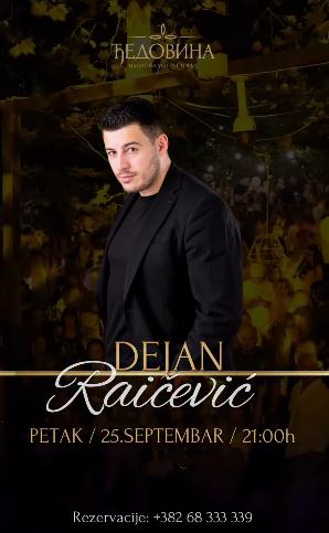 Dejan Raičević on September 25th at "Djedovina"🎤✨🎶