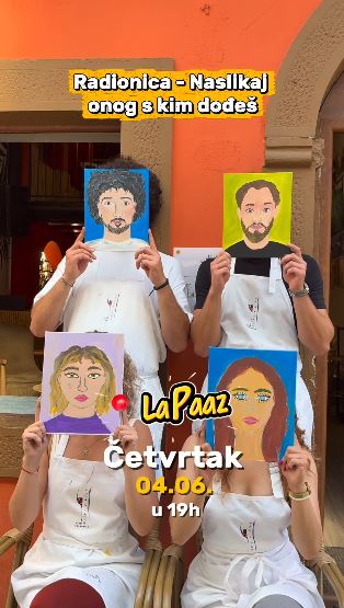 Workshop “Paint the Person You Come With” & cocktails at Hacienda “La Paz” 🎨🍸🖌️🍹