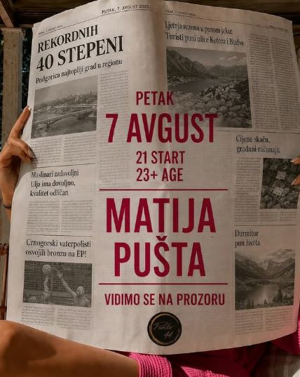 DJ Matija on August 7th at Prostor 44 🎧🎶