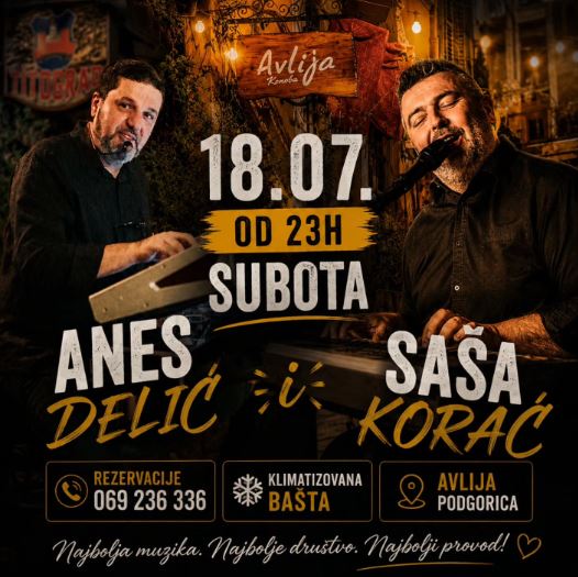 Saturday Night at "Avlija" tavern🎶July 16th✨"