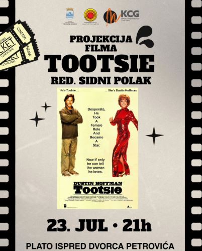Projekcija filma ,,Tutsi" u režiji Sidnija Polaka, 23. jul Plato ispred Dvorca Petrovića🍿🎬🥤