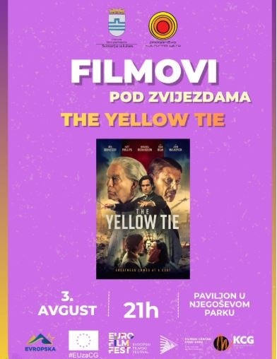 Projekcija filma „Žuta kravata“ (The Yellow Tie, 2025) reditelja Serža Joana Čelibidakija, 3. avgusta u Paviljonu u Njegoševom parku🌳🎬