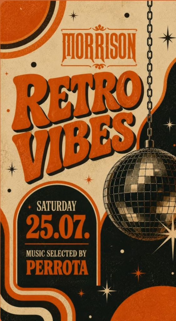 Retro Vibes🪩25. jula u ,,Morrison"-u🎶🔥