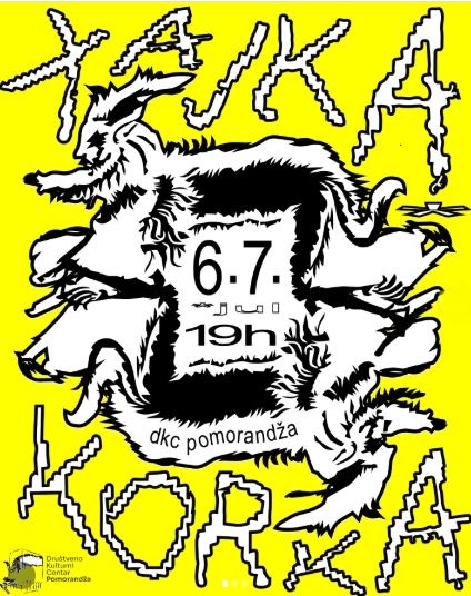 "Xajka" & "Korka" on July 6th at DKC "Pomorandža" 🍊🎸🎵