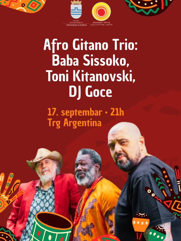 Concert of the trio "Afro Gitano" on September 17th at Argentina Square🎶🥁🪘 🪇🎶