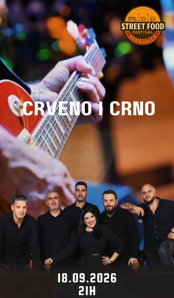 ,,Crveno & crno" 18.septembra u Podgoričkom parku🎤✨🌳
