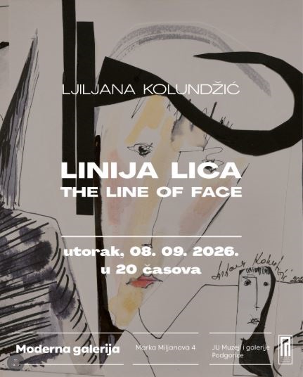 Exhibition by academic artist Ljiljana Kolundžić entitled “Linija lica” (Line of the Face), September 8th-October 3th, Modern Gallery🖼️🏛️🎨