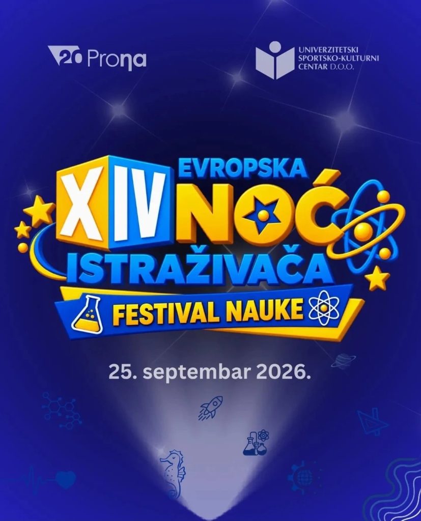 European Researchers’ Night: XIV PRONA Science Festival 🔬September 25th, University Sports and Cultural Centre 🔬🧪🧬🚀🧠🤖🌌