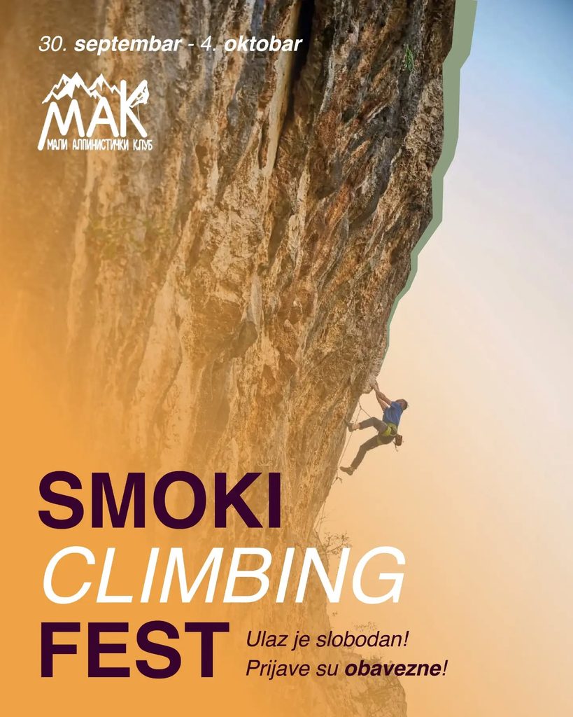 🧗Smoki Climbing Fest🧗September 30th - October 4th🧗Smokovac🪨🧗⛰️