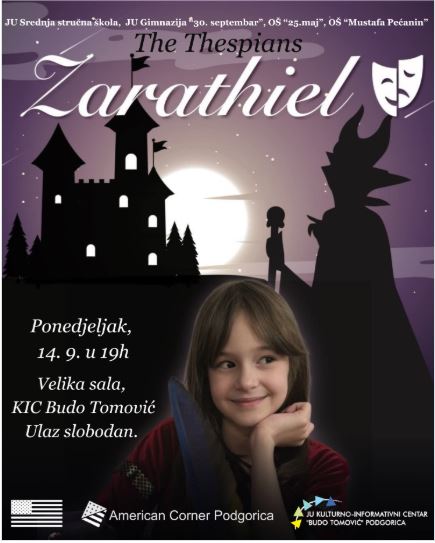 Predstava dramske sekcije ,,The Thespians" iz Rožaja: ,,Zarathiel" 14.septembra u KIC-u ,,Budo Tomović"🎭