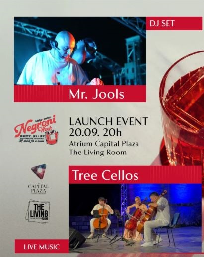 Negroni Week – September 20, Atrium “Capital Plaza” 🎻🍸🎧🎶🍹