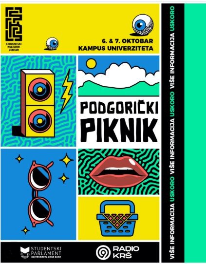 “Podgorica Picnic” on October 6th and 7th at the University Park 🌳👨👩👧👦🌼