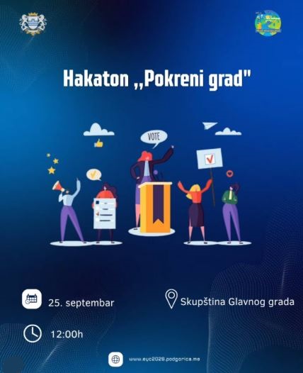 EYC Podgorica 2028: Public Policy Hackathon “Move the City” on September 25th at the Capital City Assembly 📣💡🏆🇪🇺🇲🇪