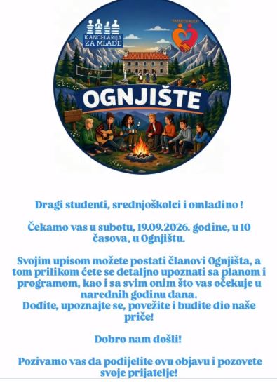 Okupljanje mladih 19.septembar, Kancelarija za mlade ,,Ognjište" 👩‍🎓🎓👨‍🎓