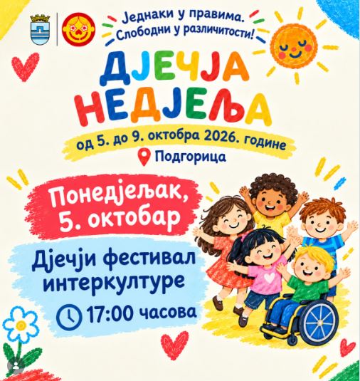 Children’s Intercultural Festival on October 5th at KIC “Budo Tomović” 🌍🤝✨🎉💛