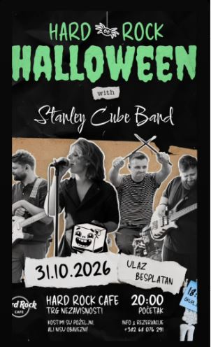 ,,Stenli Cube Band" & Halloween Night u„Hard Rock Cafe“-u🎃🎸👻🎤🔥🎶