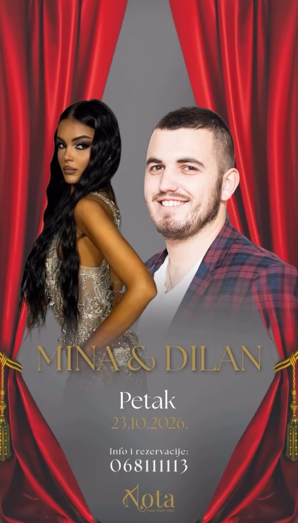 Mina & Dilan on October 23rd at Urbana kafana "NOTA" 🎤🎼🎵