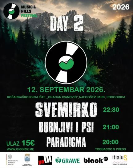 ,,Music and Hills Festival" 12.septembra u CKZ „Ribnica“🥁🎸🎶