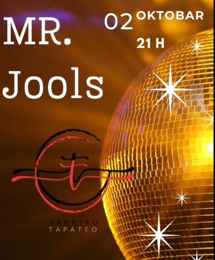 Mr Jools 2.oktobra u ,,Tapateo tapas" baru🎧🍷🎶