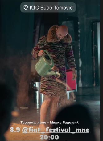 TEOREMA, LEME prema filmu i romanu Pjera Paola Pazolinija, u režiji i adaptaciji Mirka Radonjića, 8.septembra u KIC-u ,,Budo Tomović"🎭🎬