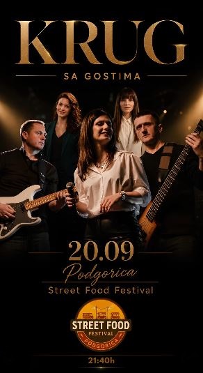 Street Food Festival 2026: Bend ,,Krug" 20.septembra, Podgorički park🎶🌳