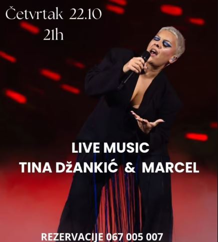 Tina Džankić & Marcel on October 22nd at "Tapateo Tapas" Bar🎶🎤❤️