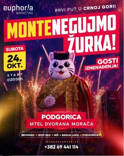 MONTENEGUJMO Party, October 24, M-TEL Morača Sports Hall 🎉💃🎶🔥✨