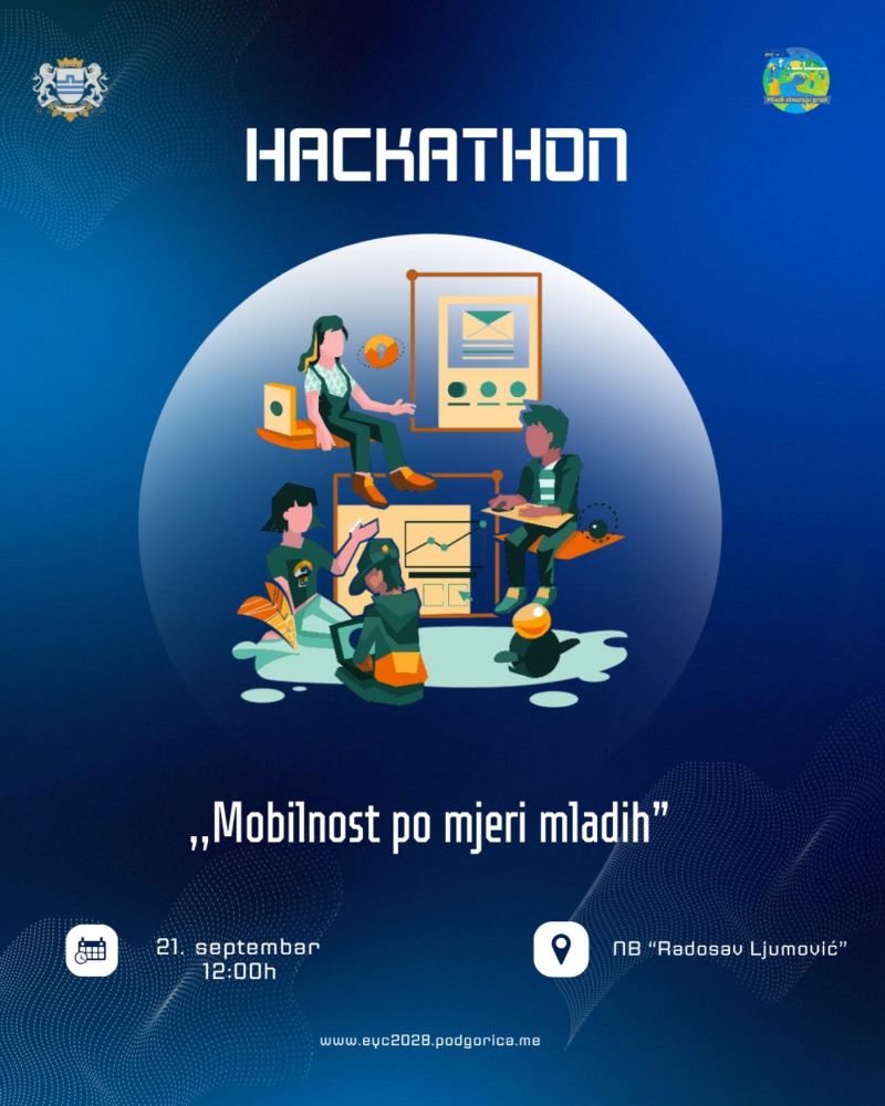 💡 Prva EYC 2028 aktivnost: Hakaton „Mobilnost po mjeri mladih“🇲🇪🛵🛴🚗🚲🏃‍♂️🚙🚌🇪🇺