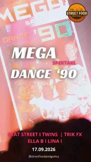 Mega Dance 90s Spectacle on September 17th in Podgorica Park🎶🪩🔥 🕺🌳